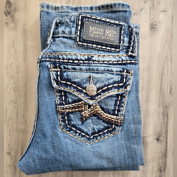 Miss Me Denim Brand Iren Bootcut Jeans Sz 29 - Picture 11 of 12